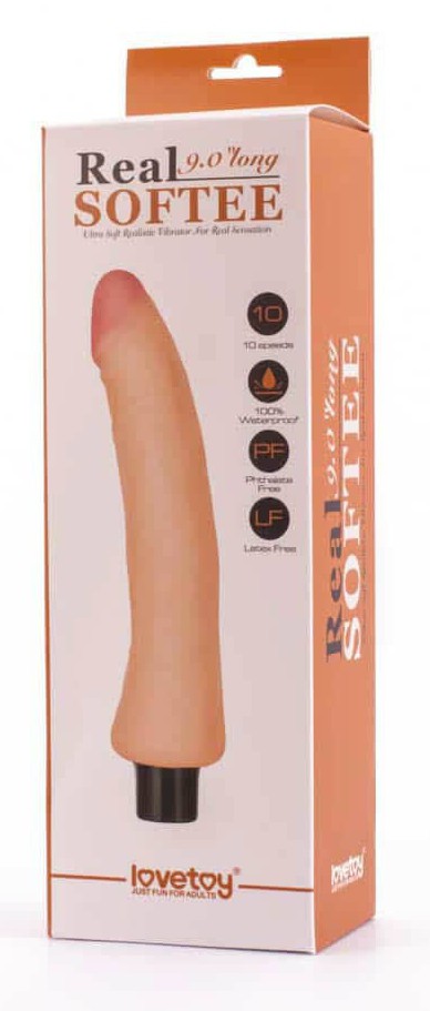 Dildo vibrant Real Softee 18 x 4.5cm – Image 2