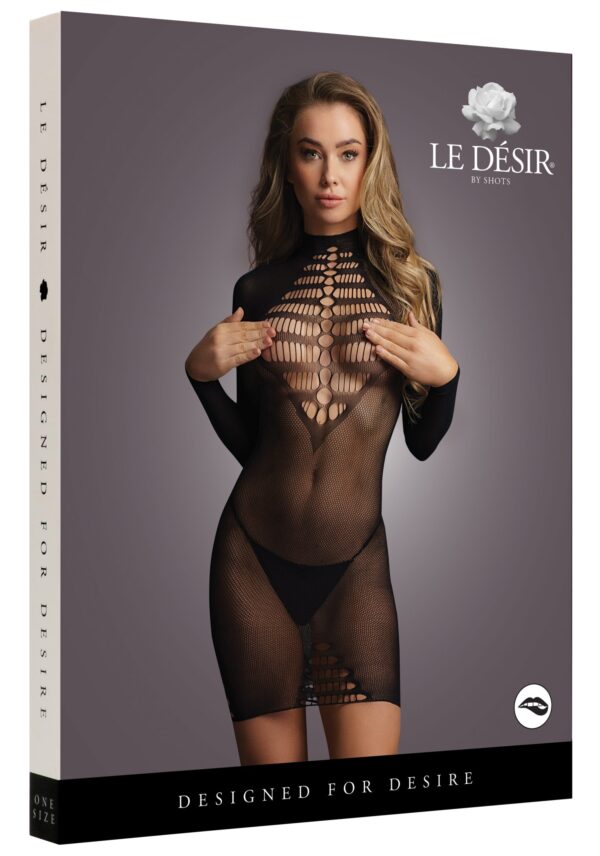 Robe manches longues Myrajane - Noir – Image 3
