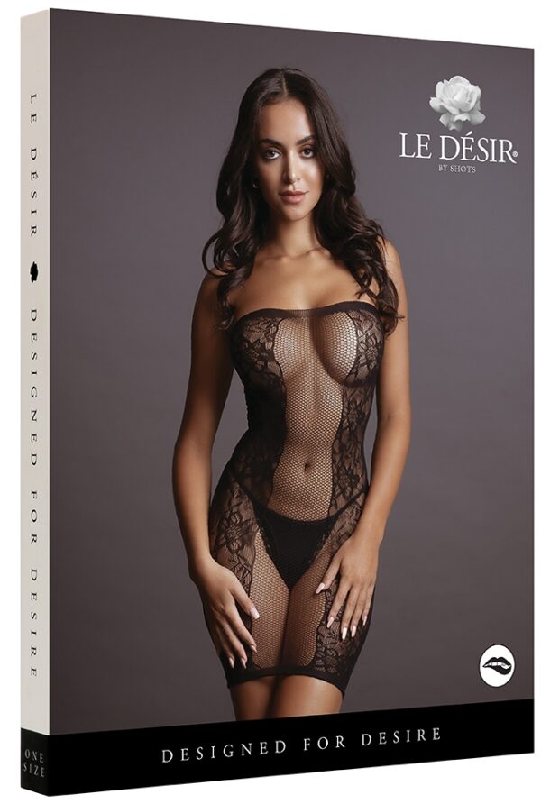 Robe sexy Strapless Noir – Image 3