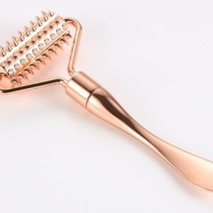 Roulette à picots en métal rosé MICRO ROLLER 12cm