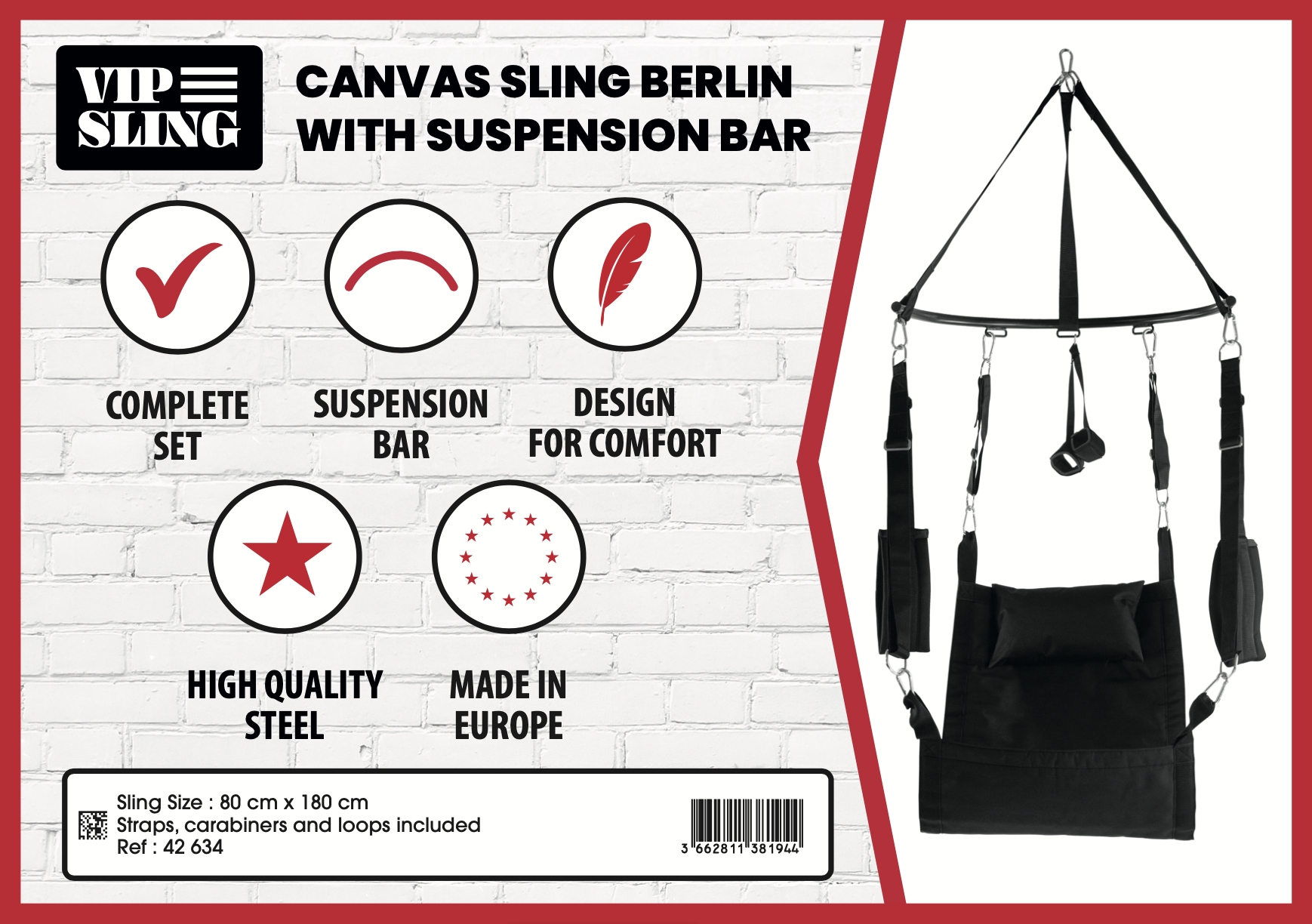 Set complet Sling en tissu Berlin avec Barre – Image 3