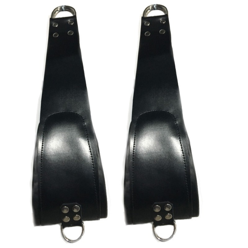 set de 2 Supports pieds en cuir pour sling + 2 mousquetons - 60cm - The Red – Image 2