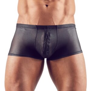 Shorty sexy à zip Hileo Noir