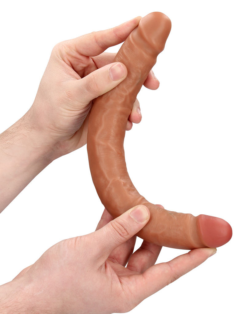 Double Gode Straight Slim 30.5 x 3.5cm Marron – Image 5