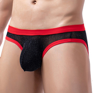 Slip Clipo Noir-Rouge