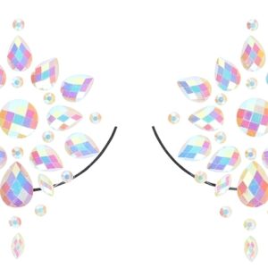Stickers Cache-seins strass phosphorescents Glow Nipples