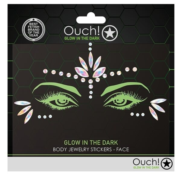 Stickers Strass Visage phosphorescent Glow Jewelry – Image 2