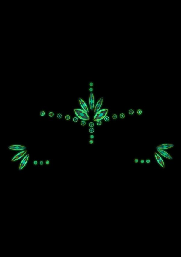 Stickers Strass Visage phosphorescent Glow Jewelry – Image 4
