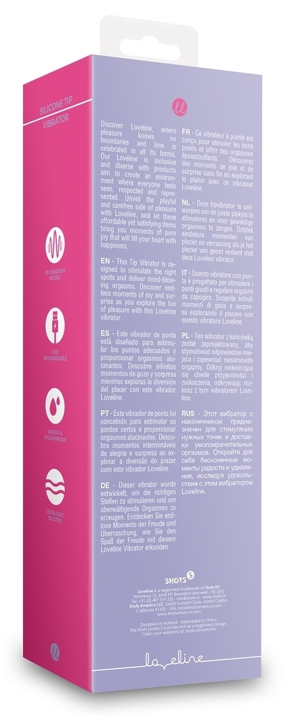 Stimulateur avec pointe vibrante Tip Vibrator 20 cm Violet – Image 3