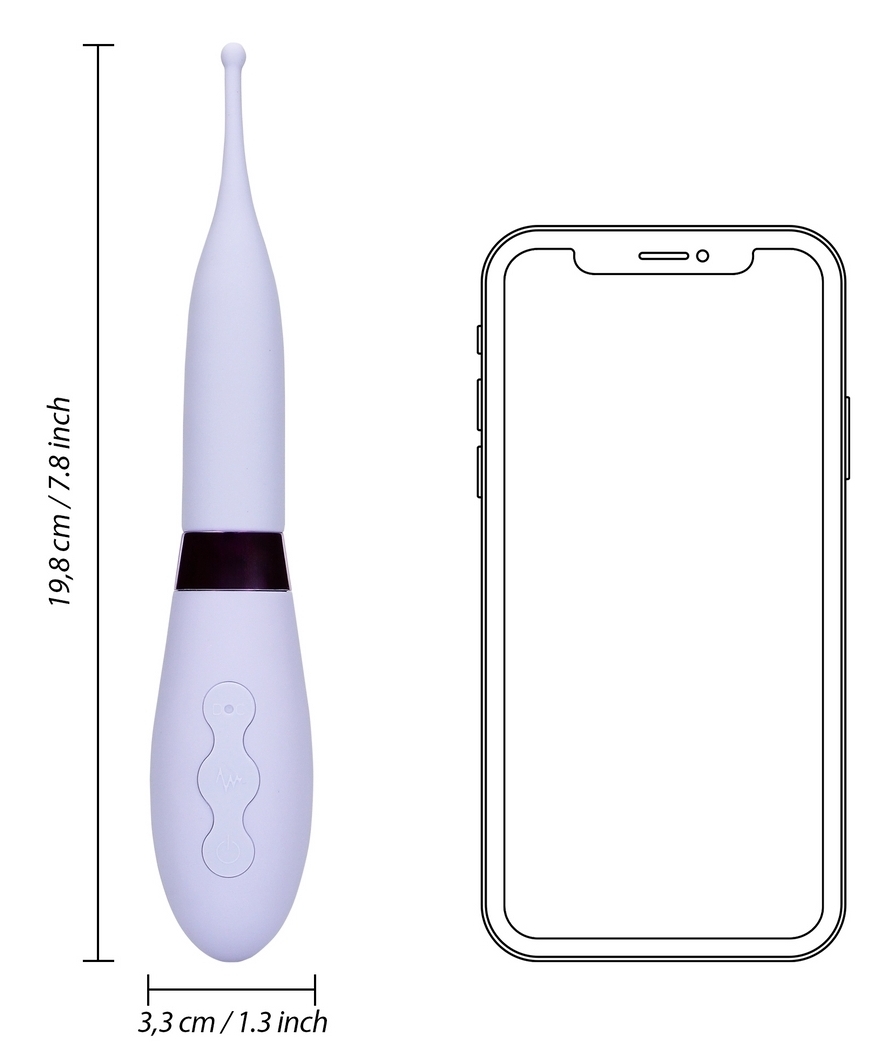 Stimulateur avec pointe vibrante Tip Vibrator 20 cm Violet – Image 8