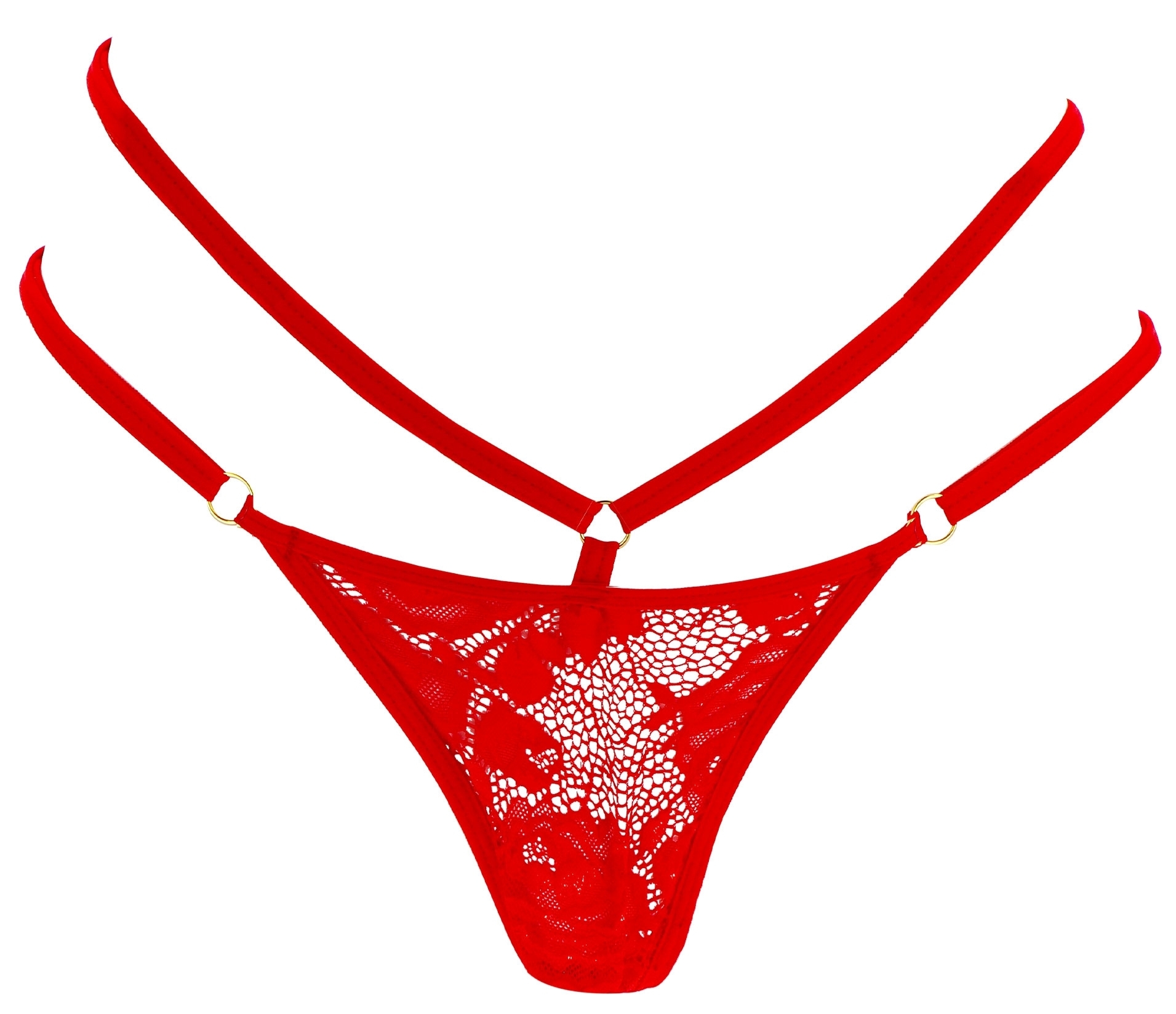 Stimulateur de clitoris avec culotte dentelle Divine Panty Rouge – Image 6