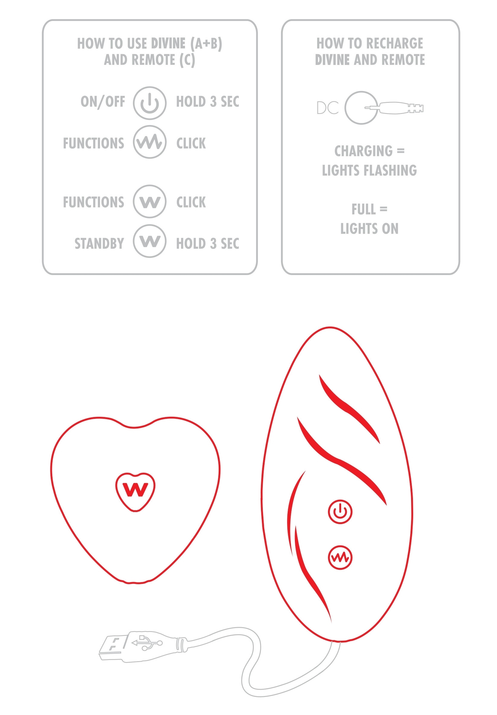 Stimulateur de clitoris avec culotte dentelle Divine Panty Rouge – Image 9