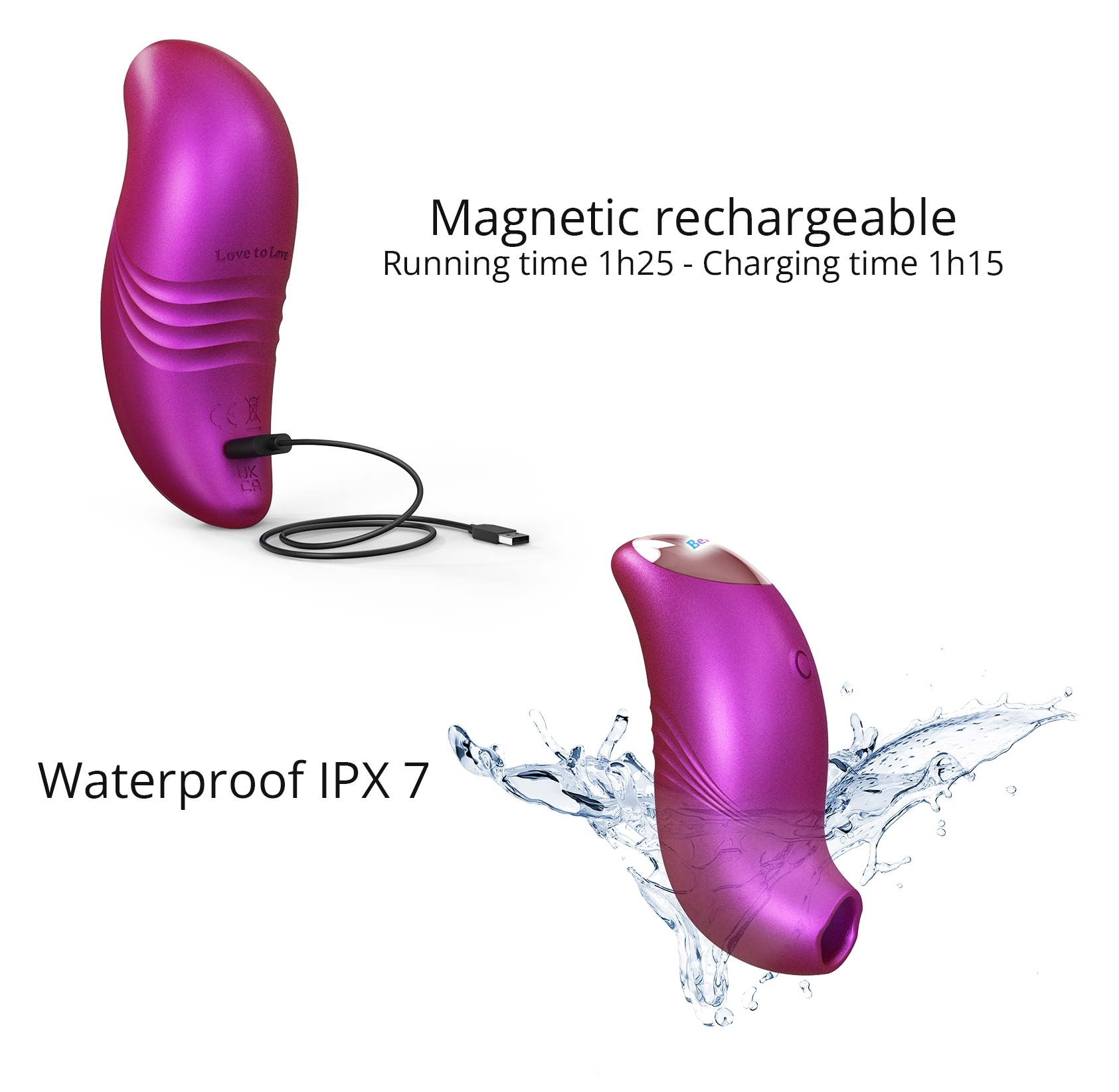 Stimulateur de clitoris Believer Love to Love Framboise – Image 3