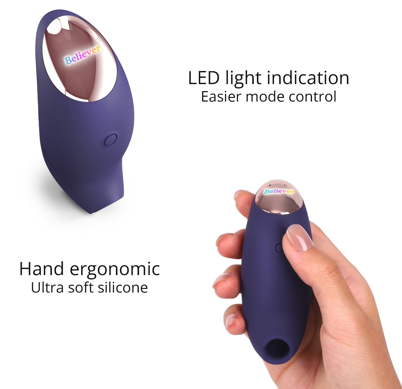 Stimulateur de clitoris Believer Love to Love Indigo – Image 4