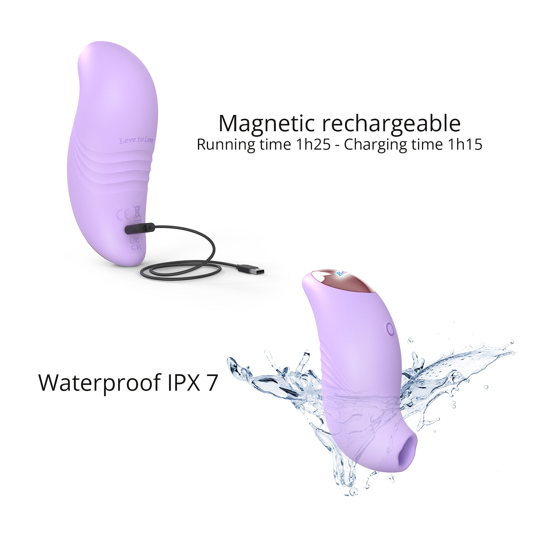 Stimulateur de clitoris Believer Love to Love Mauve – Image 3