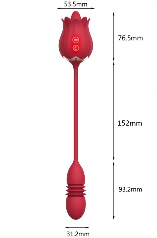 Stimulateur de clitoris et Point G Rose Egg 9 x 3cm – Image 5