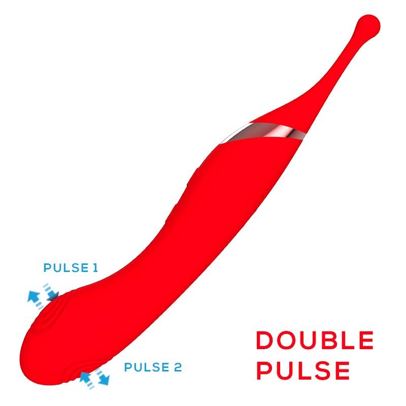 Stimulateur de clitoris Onax Double Pulse Rouge – Image 4
