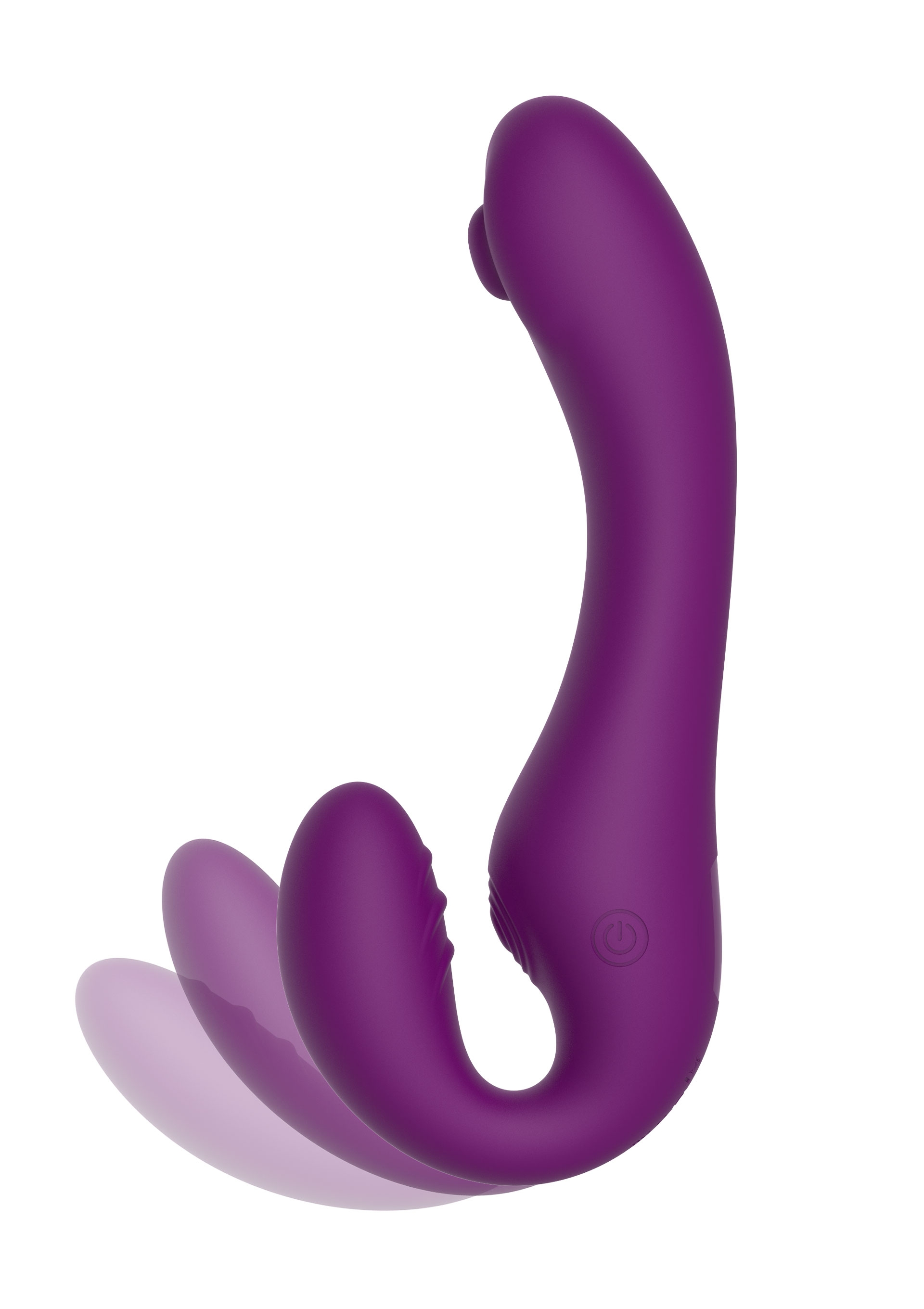 Stimulateur de point G Strapless Strap-On 13 x 3.5cm Violet – Image 4