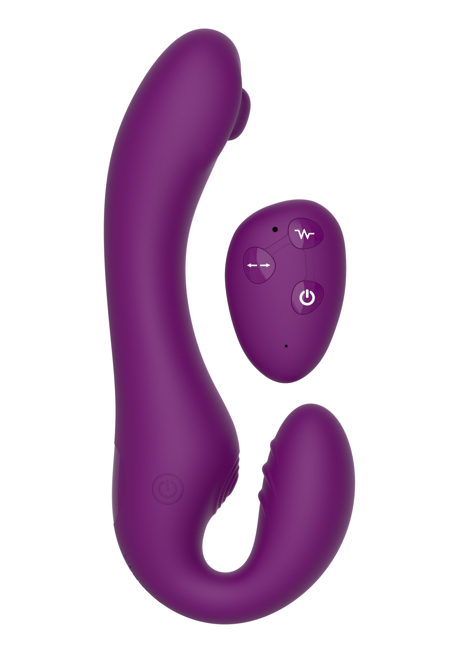 Stimulateur de point G Strapless Strap-On 13 x 3.5cm Violet – Image 5