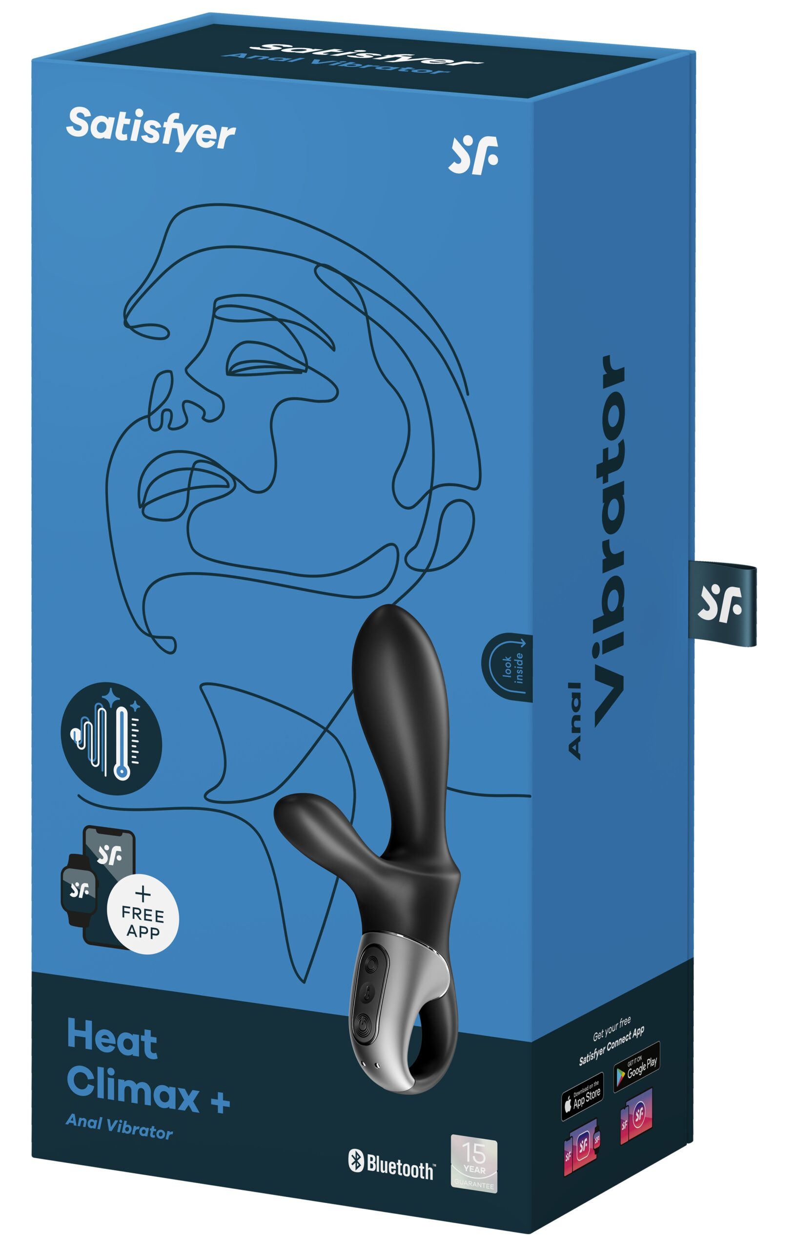 Stimulateur de prostate connecté Heat Climax + Satisfyer 11 x 3.5cm – Image 3