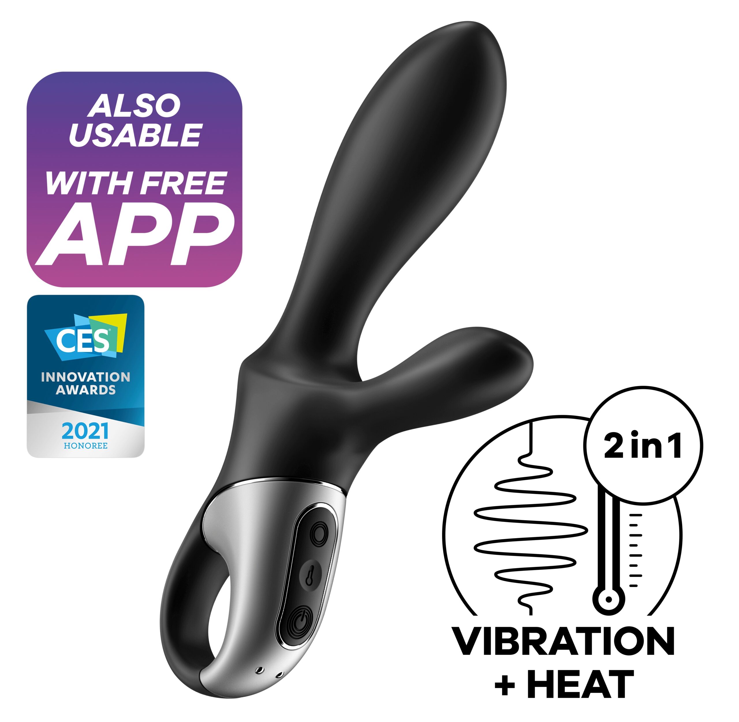 Stimulateur de prostate connecté Heat Climax + Satisfyer 11 x 3.5cm – Image 10