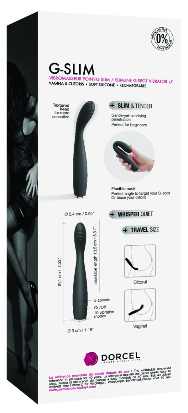 Stimulateur G-Slim Dorcel 19cm Noir – Image 6