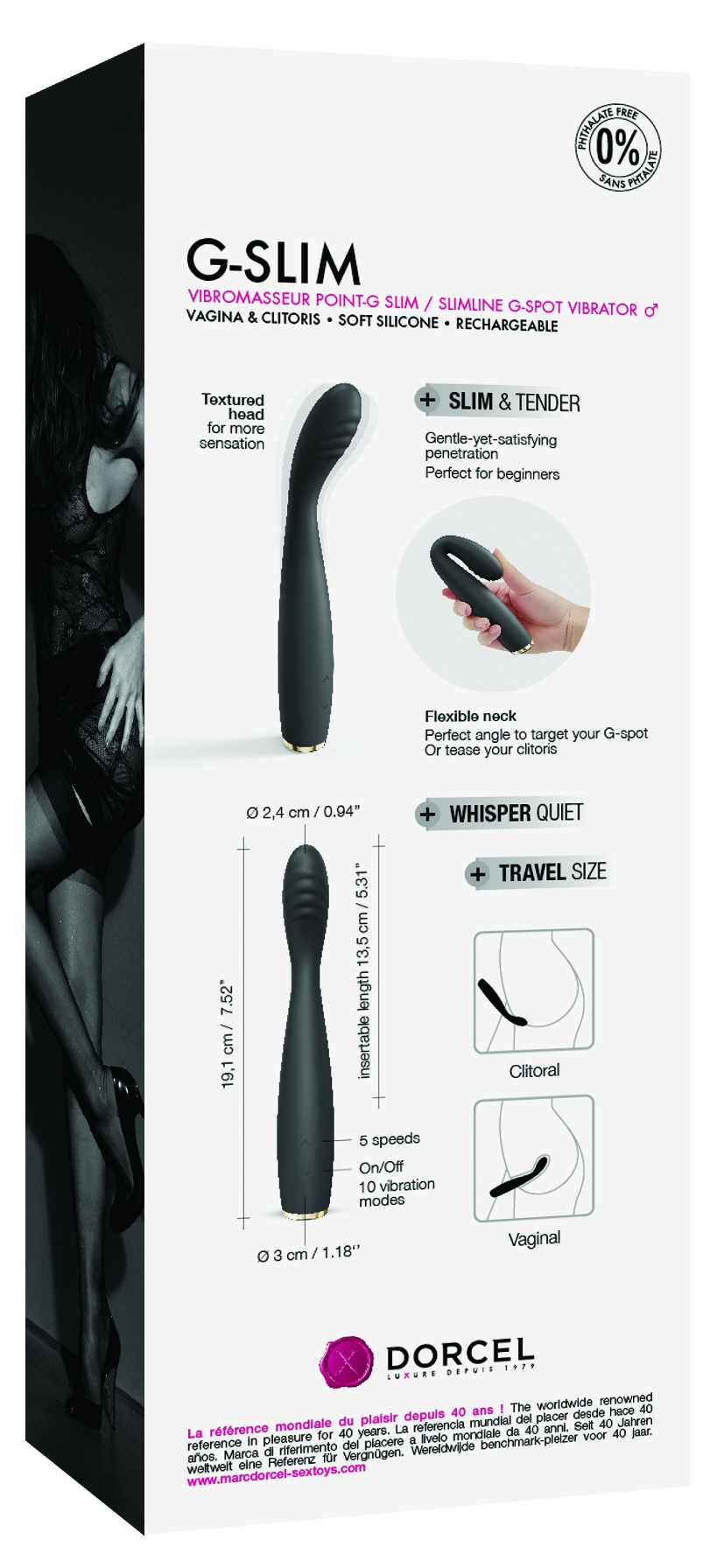 Stimulateur G-Slim Dorcel 19cm Noir – Image 6