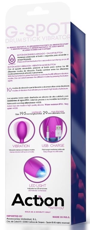 Stimulateur G-Spot Drumstick 10 x 2.5cm – Image 6