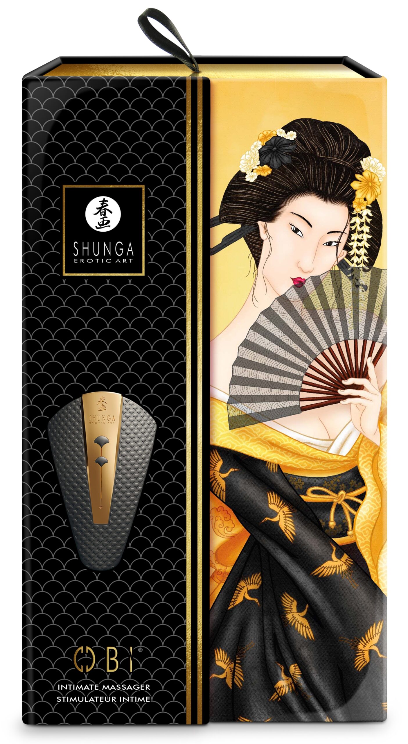 Stimulateur intime Shunga Obi Noir – Image 2
