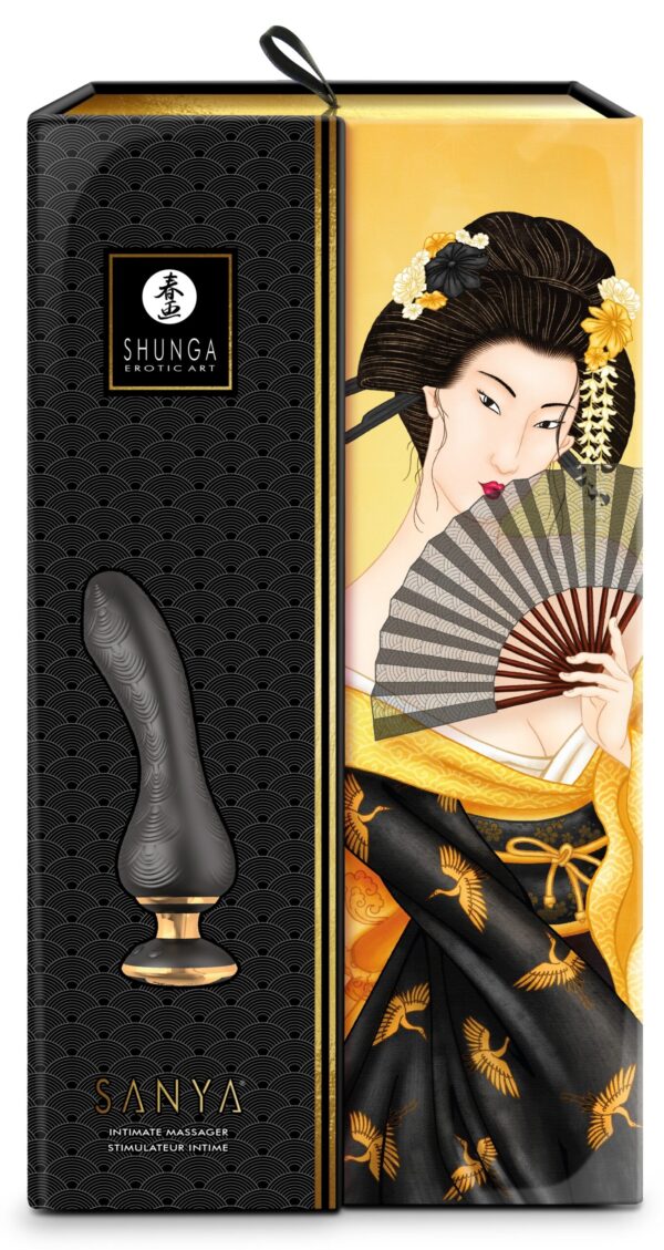Stimulateur intime Shunga Sanya Noir – Image 2