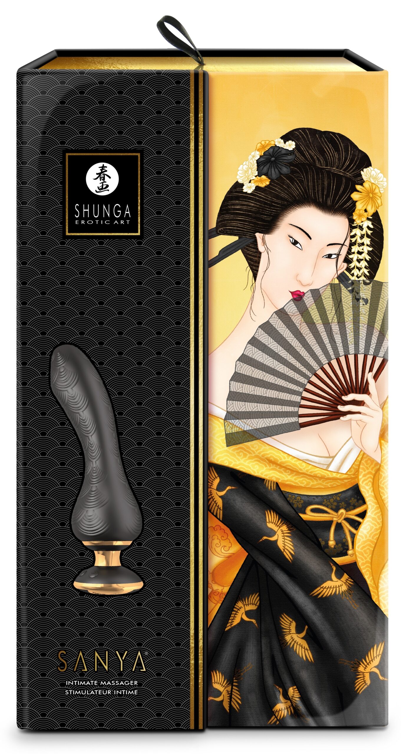 Stimulateur intime Shunga Sanya Noir – Image 2