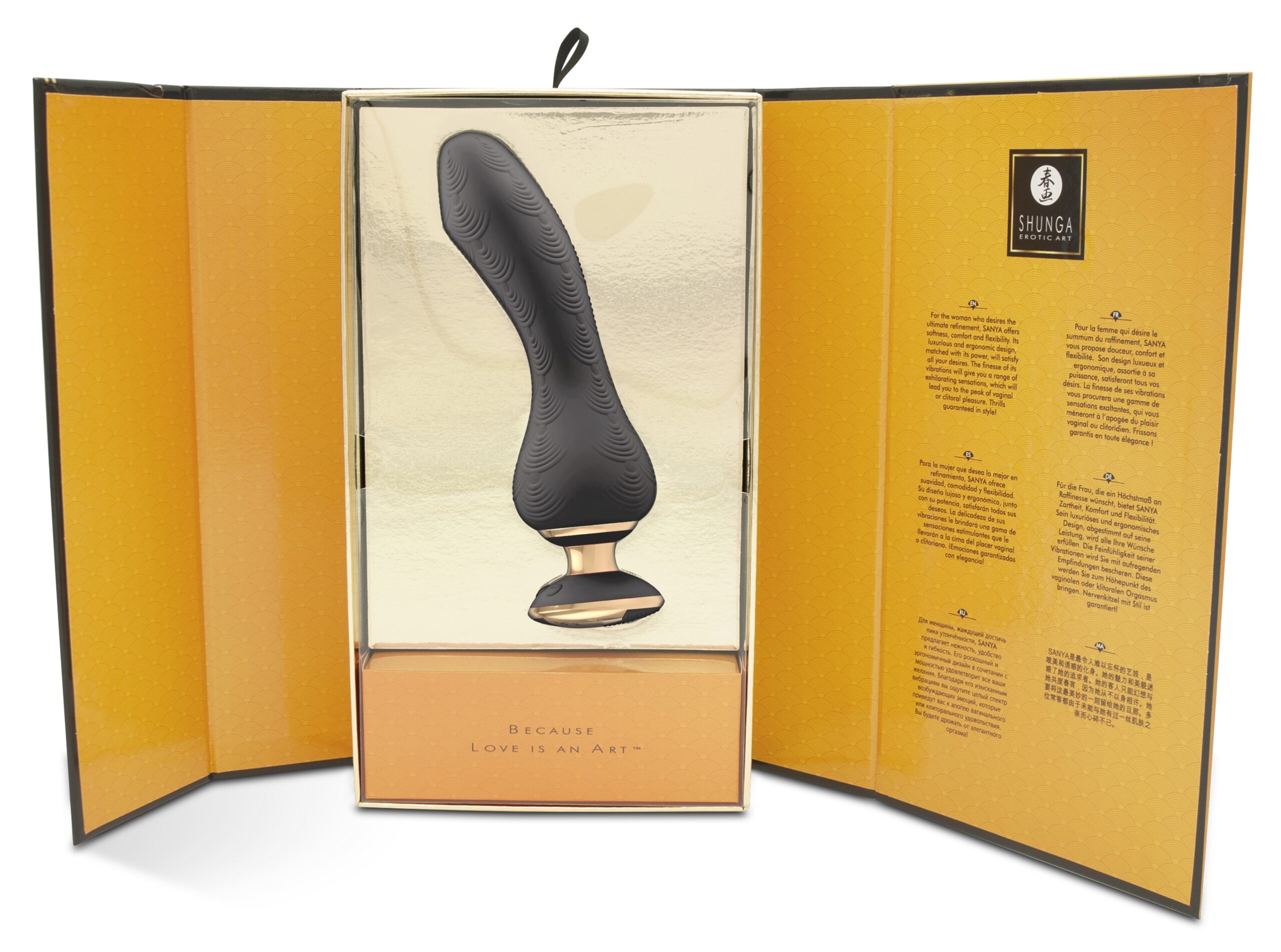 Stimulateur intime Shunga Sanya Noir – Image 5