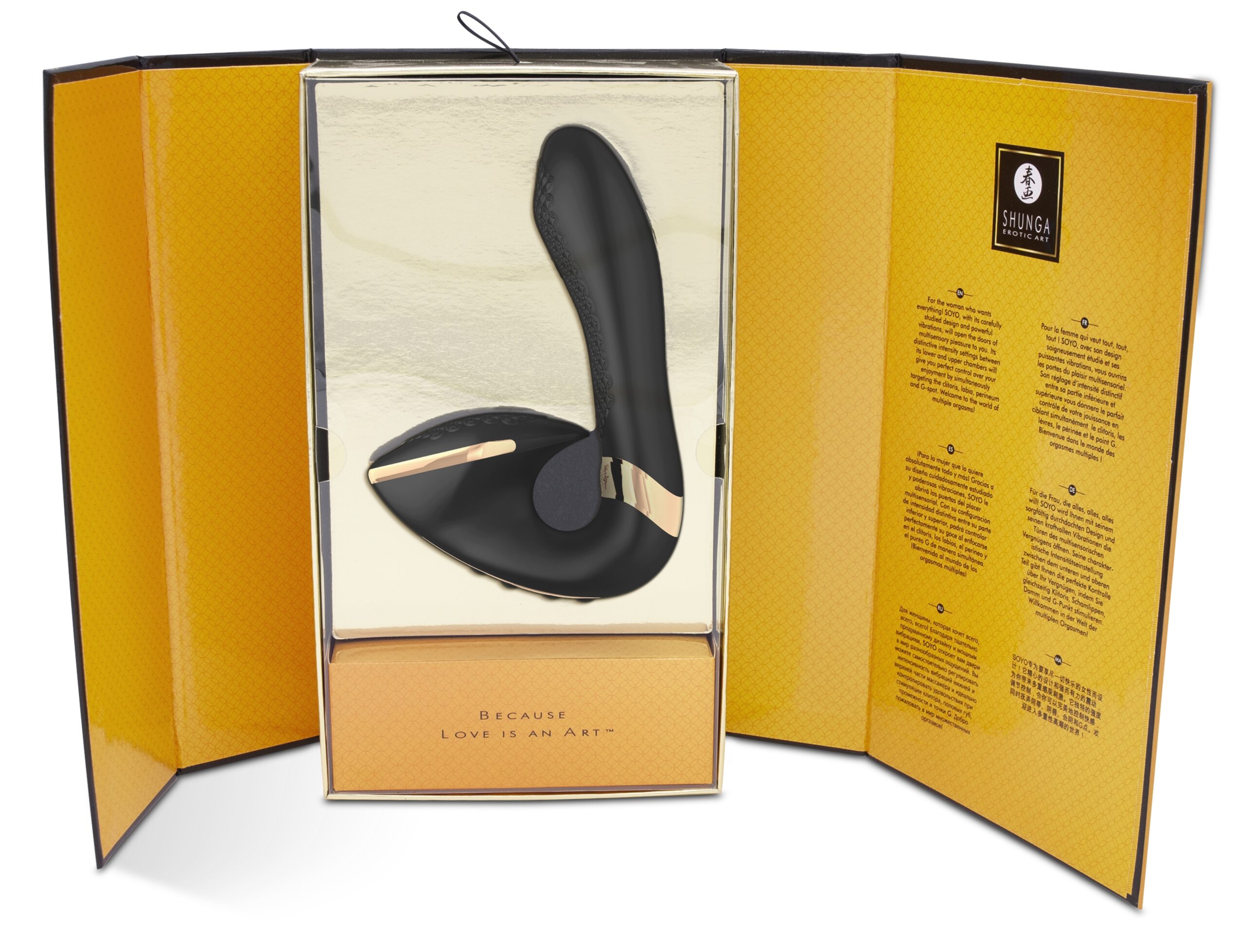 Stimulateur intime Shunga Soyo Noir – Image 4