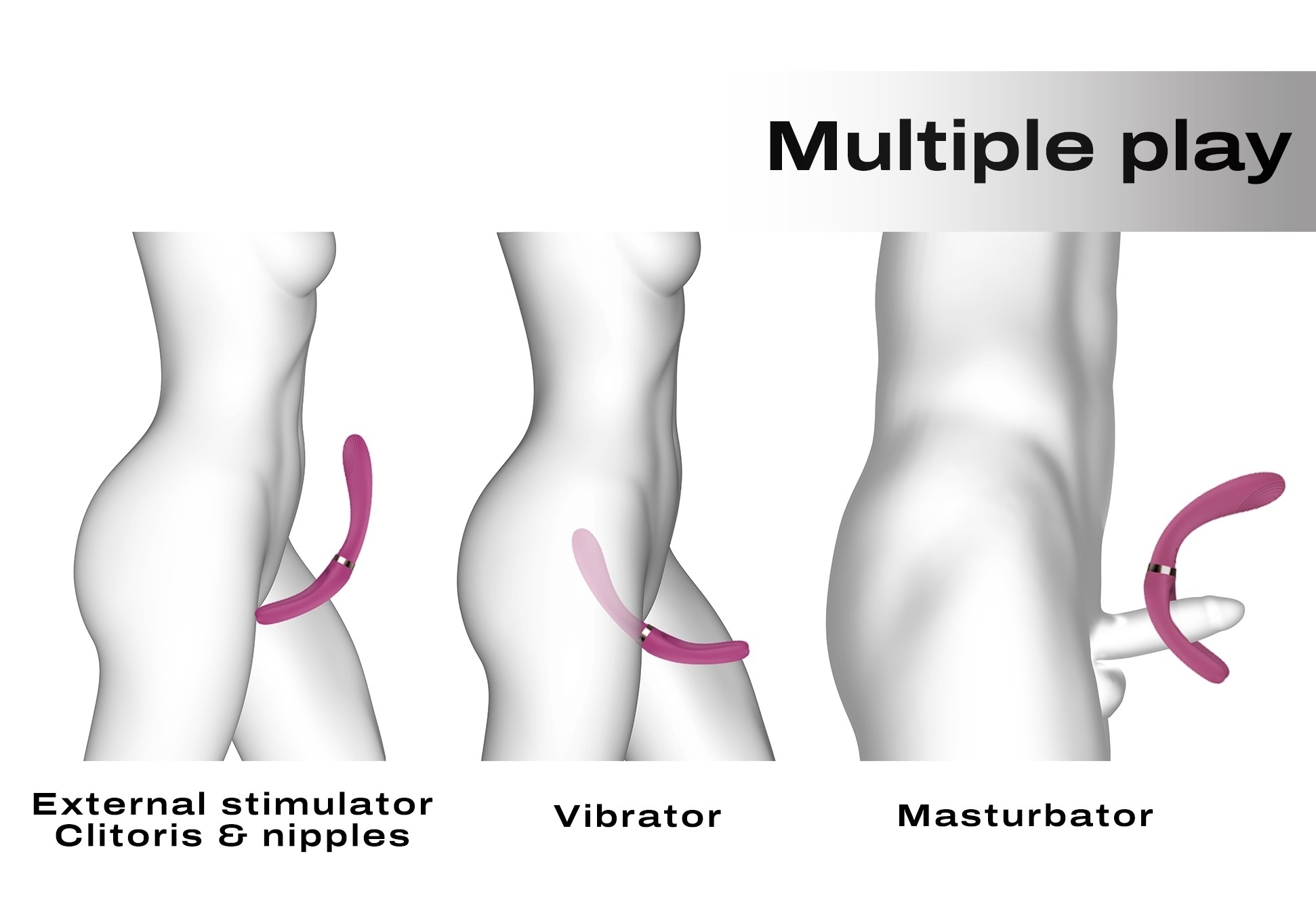 Stimulateur multi-fonctions Infinite Joy Dorcel Mauve – Image 4