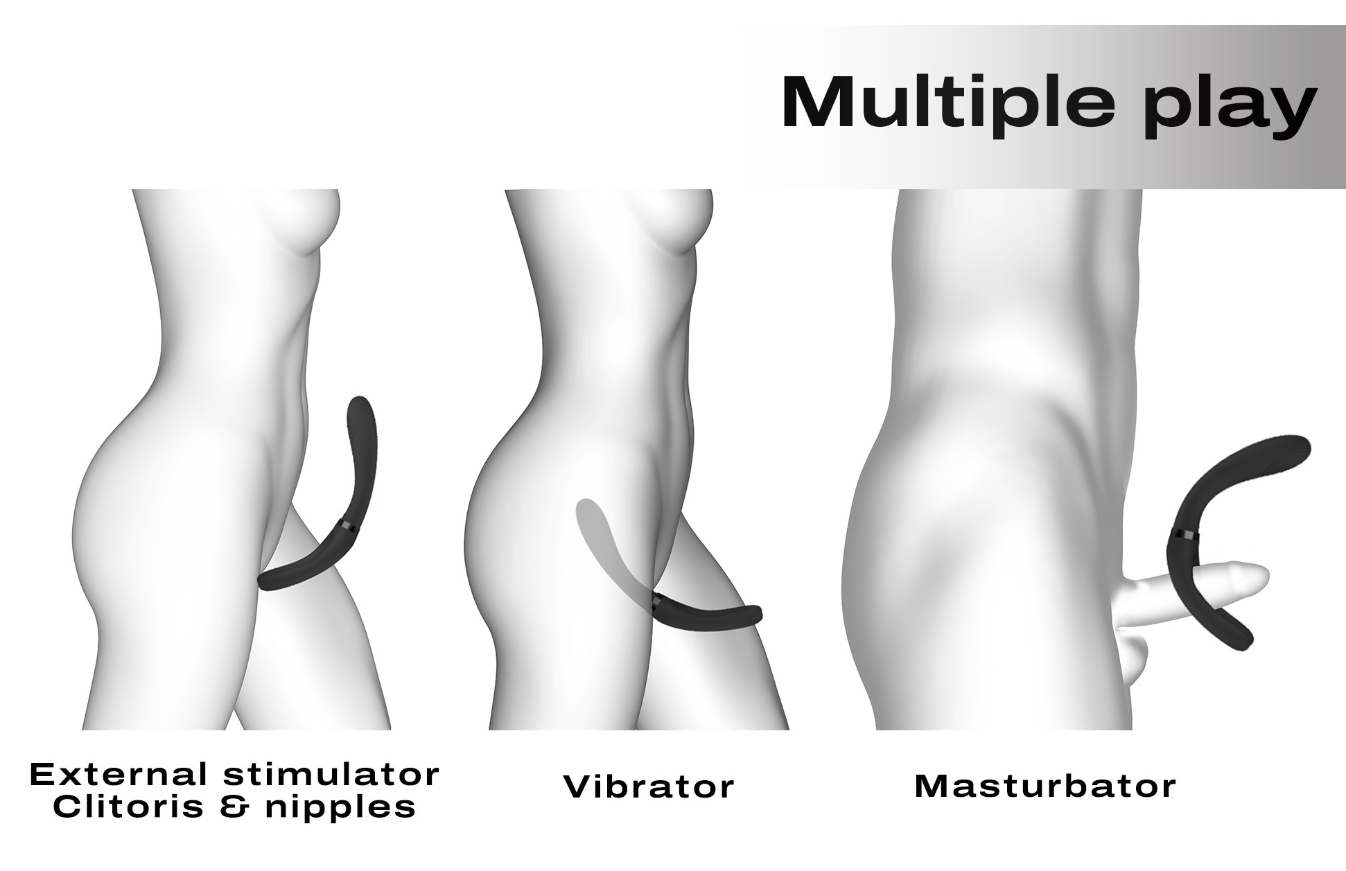 Stimulateur multi-fonctions Infinite Joy Dorcel Noir – Image 4