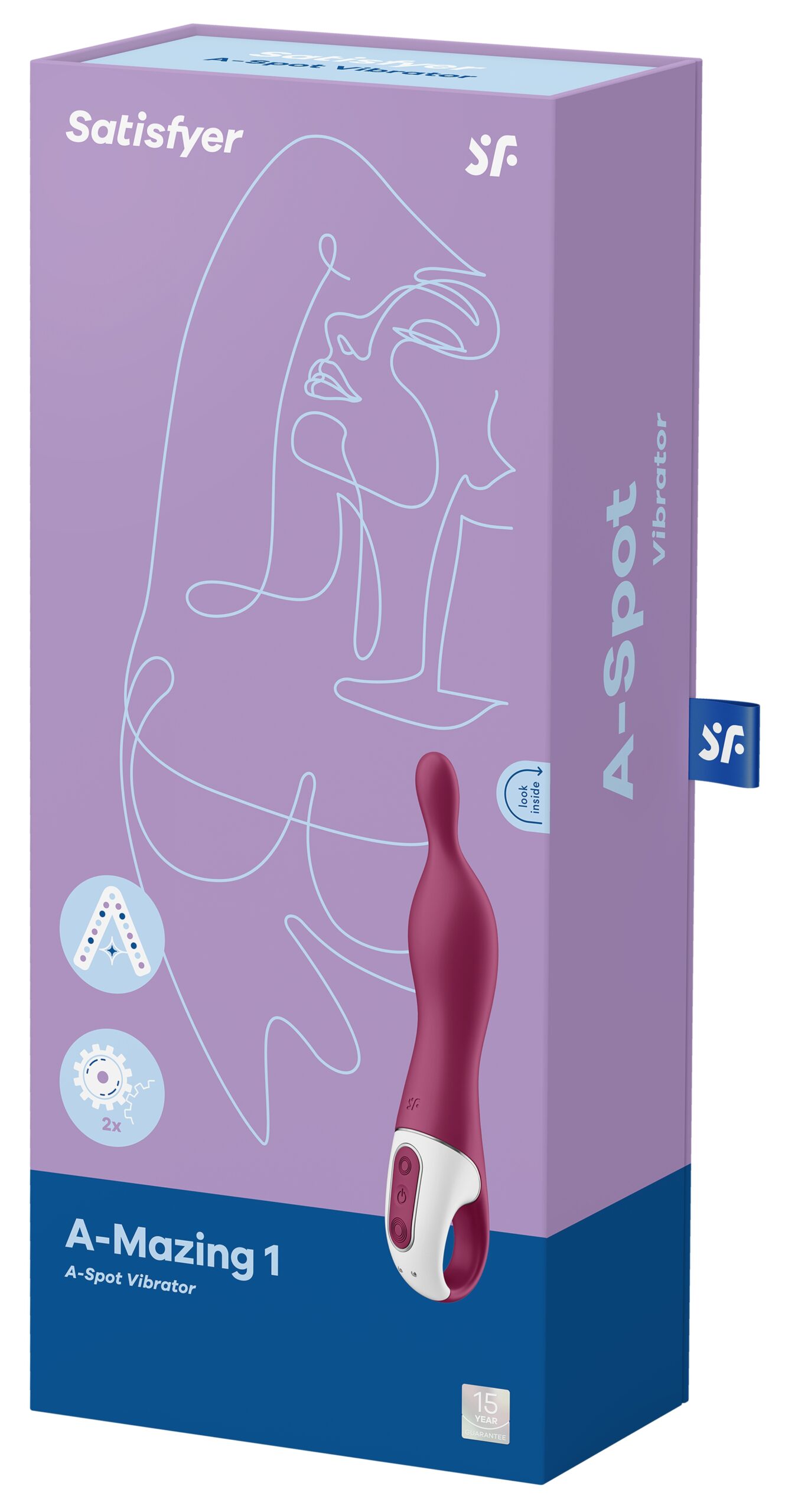 Stimulateur Point G A-mazing 1 Satisfyer Mauve – Image 2