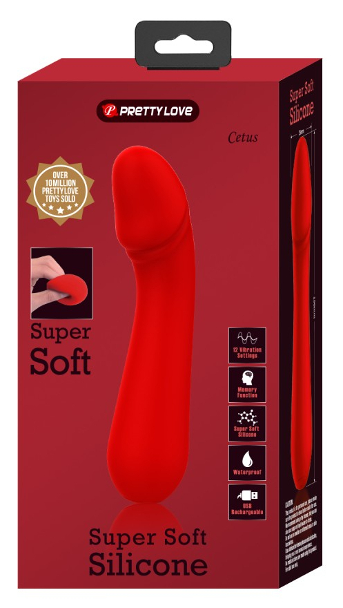 Stimulateur Prostatique CETUS 15 x 3.5cm Rouge – Image 2