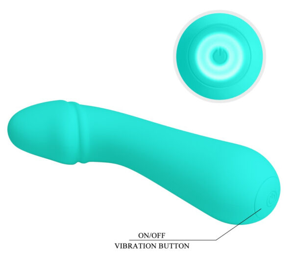 Stimulateur Prostatique Cetus 15 x 3.5cm Turquoise – Image 4
