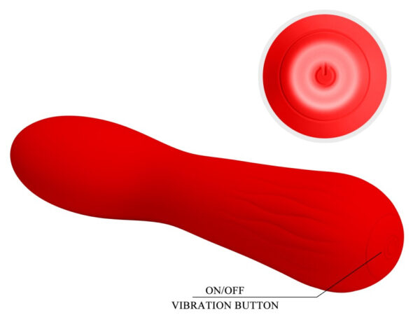Stimulateur Prostatique Vibrant Faun 14 x 3.4cm Rouge – Image 3