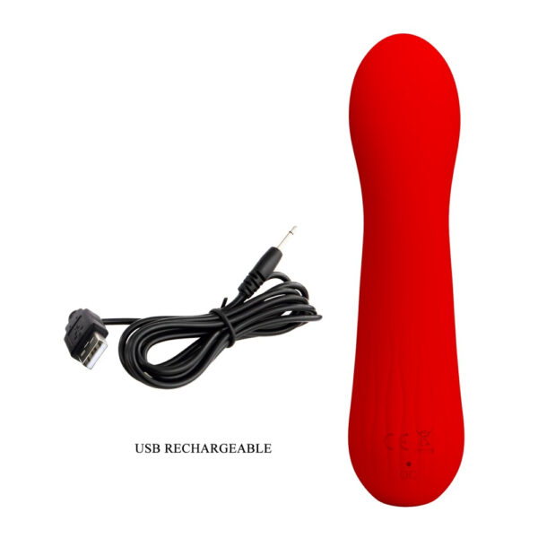 Stimulateur Prostatique Vibrant Faun 14 x 3.4cm Rouge – Image 4