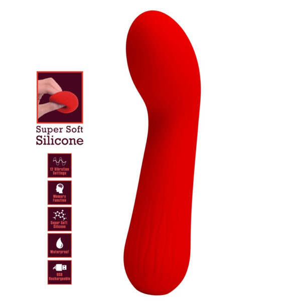 Stimulateur Prostatique Vibrant Faun 14 x 3.4cm Rouge – Image 5