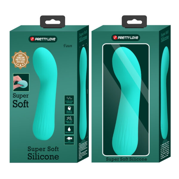 Stimulateur Prostatique Vibrant Faun 14 x 3.4cm Turquoise – Image 2