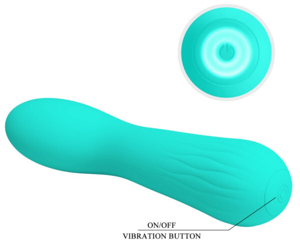 Stimulateur Prostatique Vibrant Faun 14 x 3.4cm Turquoise – Image 3