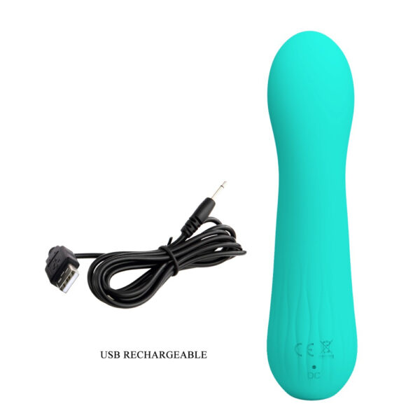 Stimulateur Prostatique Vibrant Faun 14 x 3.4cm Turquoise – Image 4