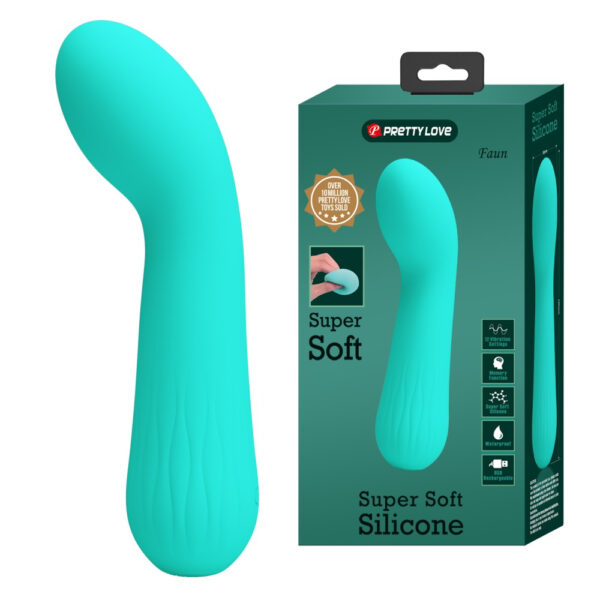 Stimulateur Prostatique Vibrant Faun 14 x 3.4cm Turquoise – Image 6