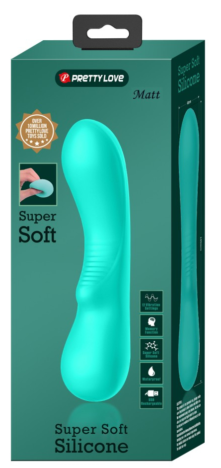 Stimulateur Prostatique Vibrant Matt 15 x 4cm Turquoise – Image 2