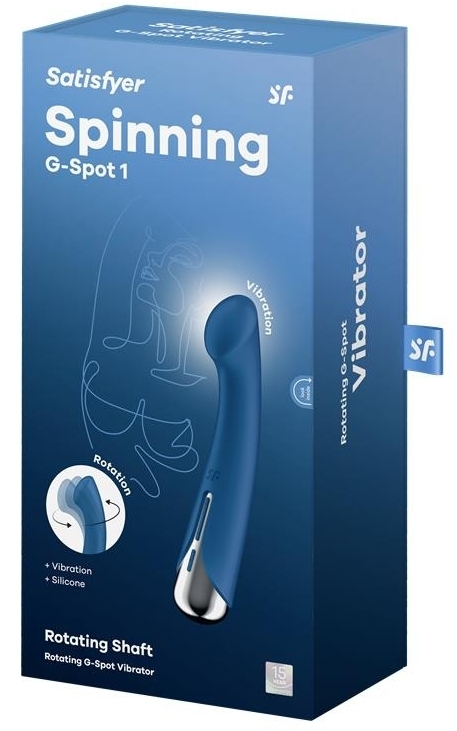 Stimulateur Spinning G-Spot 1 - 11 x 3.5cm Bleu – Image 2