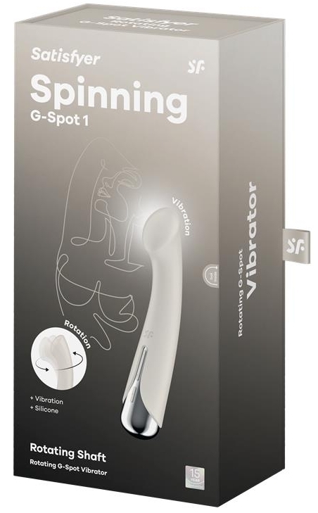 Stimulateur Spinning G-Spot 1 - 11 x 3.5cm Crème – Image 2