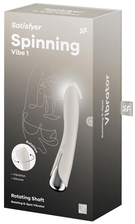 Stimulateur Spinning Vibe 1 - 11 x 3cm Crème – Image 2