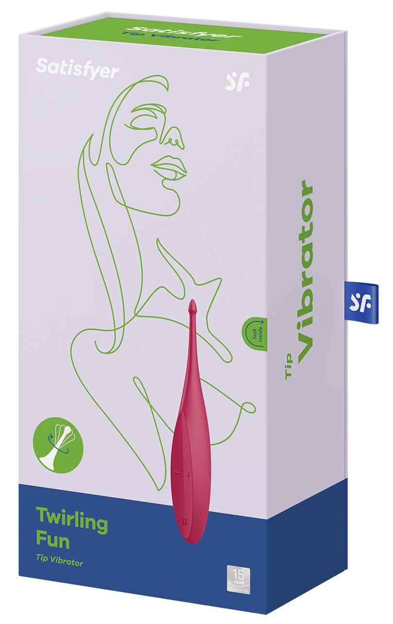 Stimulateur Twirling Fun Satisfyer 17cm Rouge – Image 2